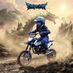 MINICROSS DOPPIO SCARICO AF DRAGON 50CC RUOTE 10"