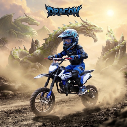 MINICROSS DOPPIO SCARICO AF DRAGON 50CC RUOTE 10"